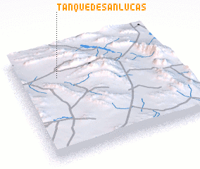 3d view of Tanque de San Lucas