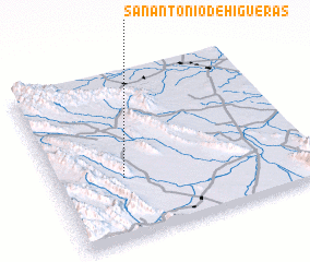 3d view of San Antonio de Higueras