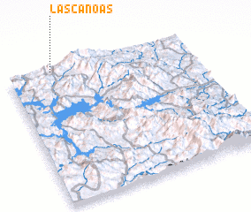 3d view of Las Canoas