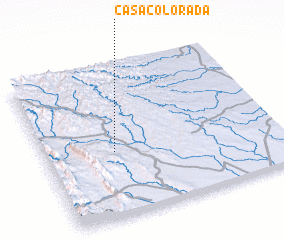 3d view of Casa Colorada