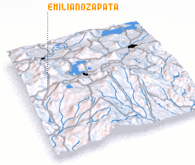 3d view of Emiliano Zapata