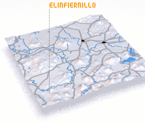 3d view of El Infiernillo
