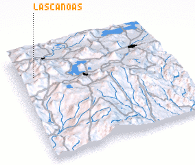 3d view of Las Canoas