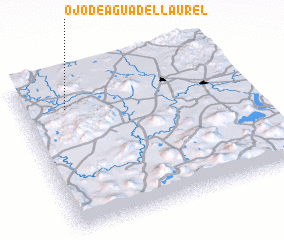 3d view of Ojo de Agua del Laurel