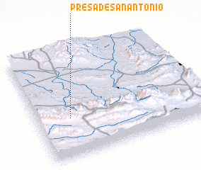 3d view of Presa de San Antonio