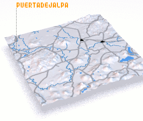 3d view of Puerta de Jalpa