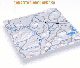 3d view of San Antonio de la Presa