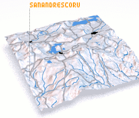 3d view of San Andrés Coru