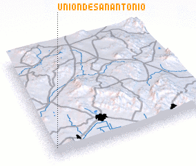 3d view of Unión de San Antonio