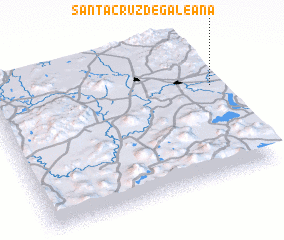 3d view of Santa Cruz de Galeana