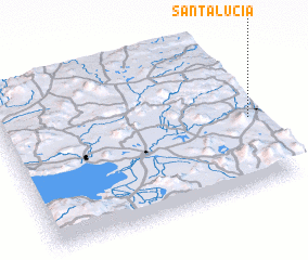 3d view of Santa Lucía