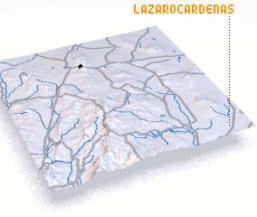 3d view of Lázaro Cárdenas