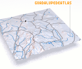 3d view of Guadalupe de Atlas