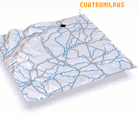 3d view of Cuatro Milpas