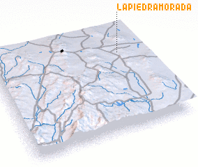 3d view of La Piedra Morada