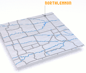 3d view of North Lemmon