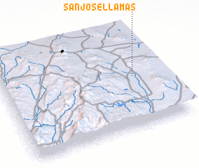 3d view of San José Llamas