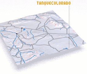 3d view of Tanque Colorado