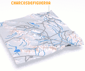 3d view of Charcos de Figueroa