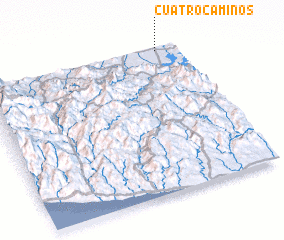 3d view of Cuatro Caminos