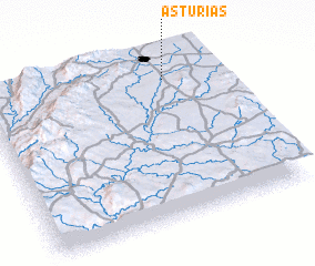 3d view of Asturias