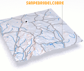 3d view of San Pedro del Cobre