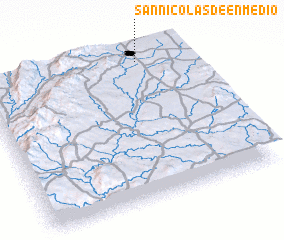 3d view of San Nicolás de Enmedio