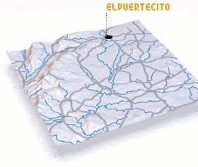 3d view of El Puertecito