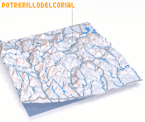 3d view of Potrerillo del Corial