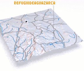 3d view of Refugio de Agua Zarca