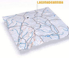 3d view of Laguna de Arriba