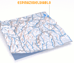 3d view of Espinazo del Diablo