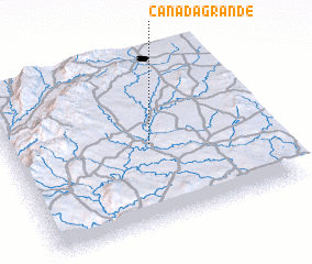 3d view of Cañada Grande