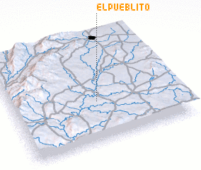 3d view of El Pueblito