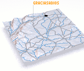 3d view of Gracias a Dios