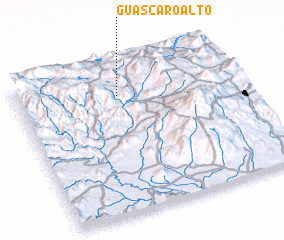 3d view of Guáscaro Alto