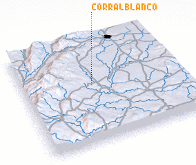 3d view of Corral Blanco