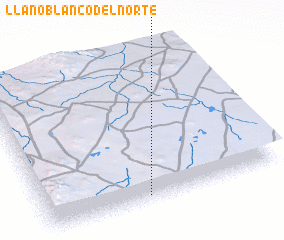 3d view of Llano Blanco del Norte