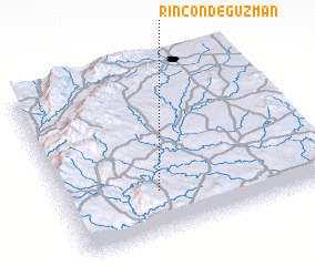 3d view of Rincón de Guzmán