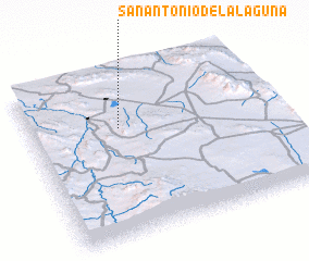 3d view of San Antonio de la Laguna