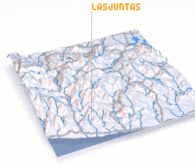 3d view of Las Juntas