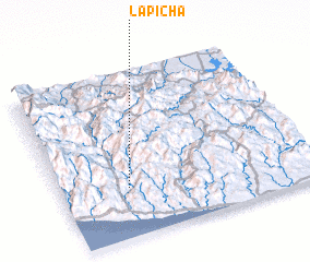 3d view of La Picha