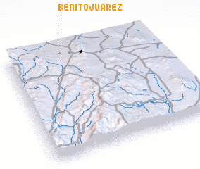 3d view of Benito Juárez