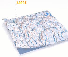 3d view of La Paz