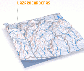 3d view of Lázaro Cárdenas