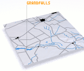 3d view of Grandfalls