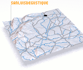 3d view of San Luis de Gustique