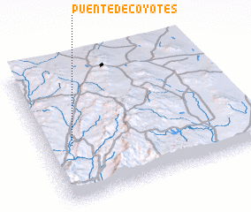 3d view of Puente de Coyotes