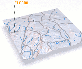 3d view of El Cono