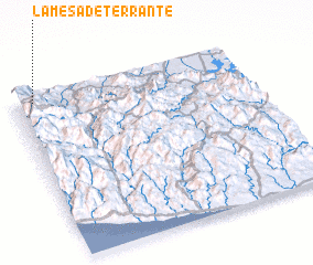 3d view of La Mesa de Terrante